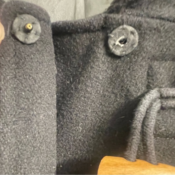 J.Crew wool blend coat women’s black with wood buttons‎ Size Medium - Picture 9 of 12